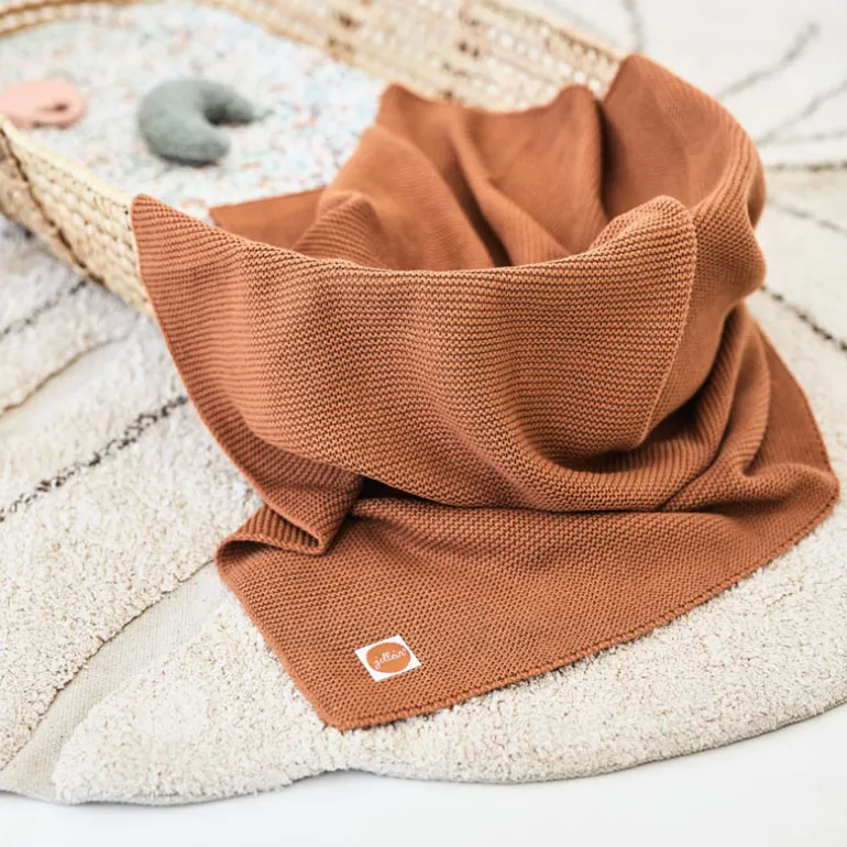 Jollein Deken (100x150cm) caramel ledikant basic knit