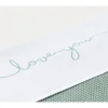 Jollein Laken bed I Love You – Stone green