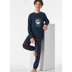 Jongens pyjama lang – 203 antraciet