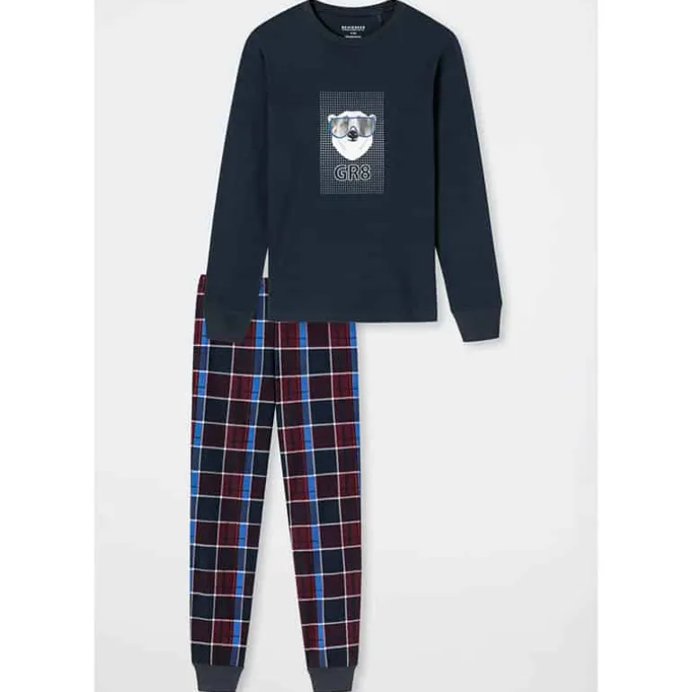 Jongens pyjama lang – 203 antraciet