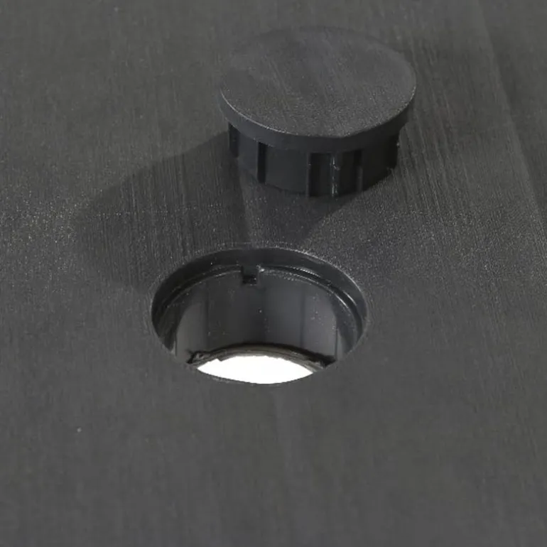 Keter Futura tafel (165x94cm) graphite met parasolopening