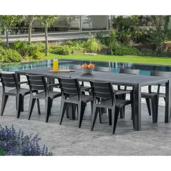 Keter Julie tafel 2in1 (295×90 / 180x147cm) graphite