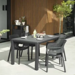 Keter Julie tafel (147x90cm) graphite