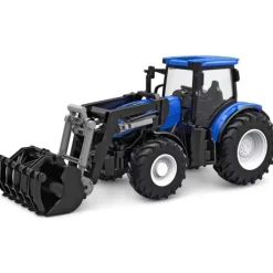 Kids Globe RC tractor met licht en frontlader blauw