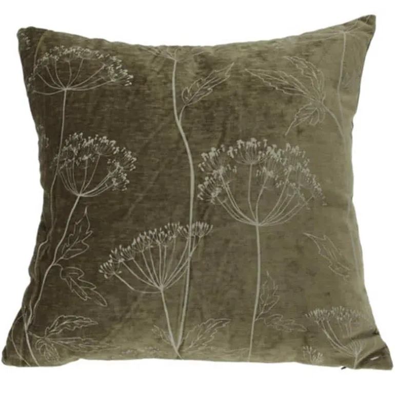 Kussen (2 ass) roestkleur of groen