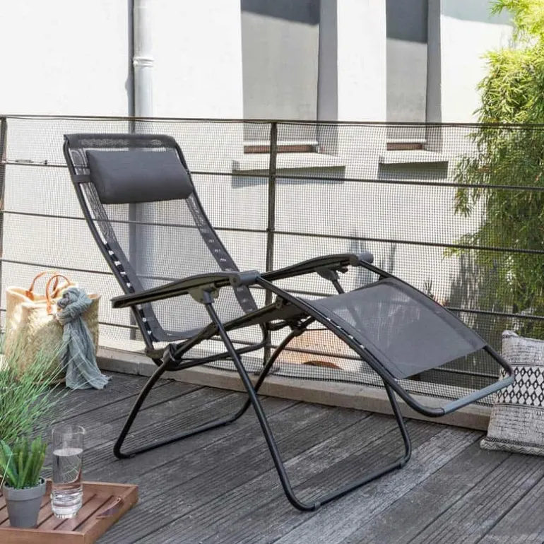 Lafuma Relaxstoel RSXA clip Batyline Graphite – Frame zwart