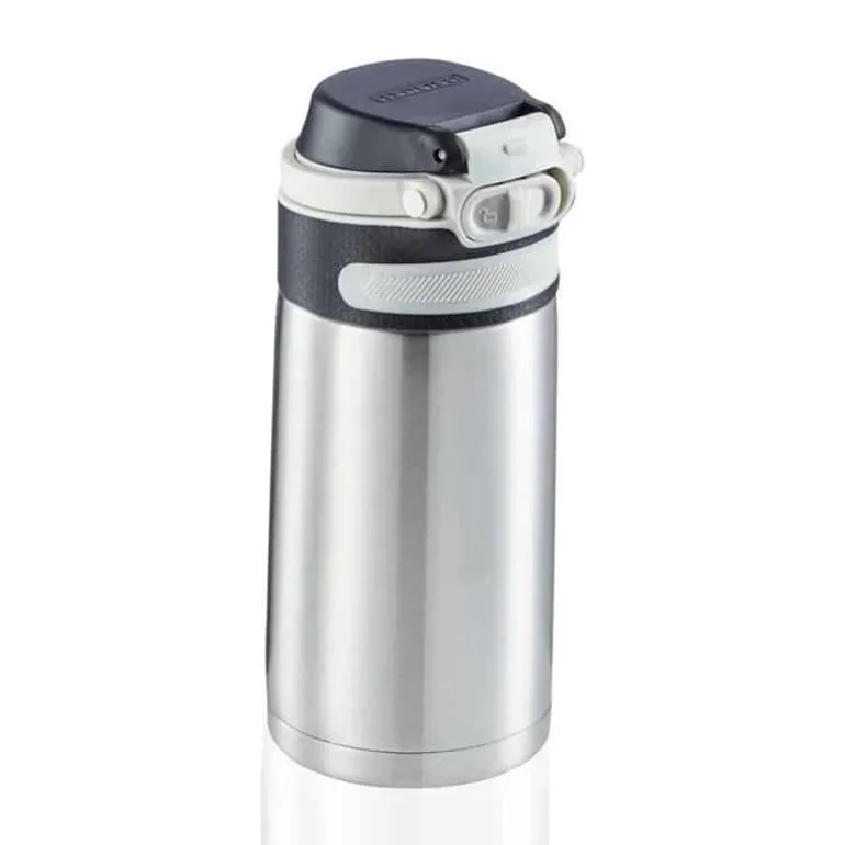 Leifheit Isolatiebeker flip (350ml) zilver