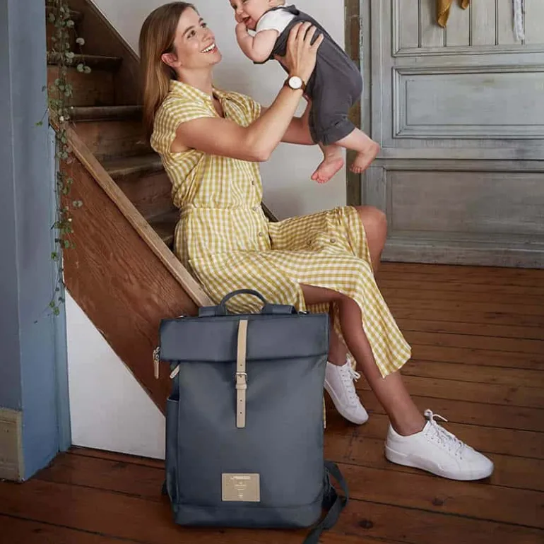 Lässig verzorgingsrugzak roltop antraciet