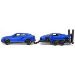 Maisto Lamborghini Urus + Lamborghini Huracan Coupe Blauw (1:24)