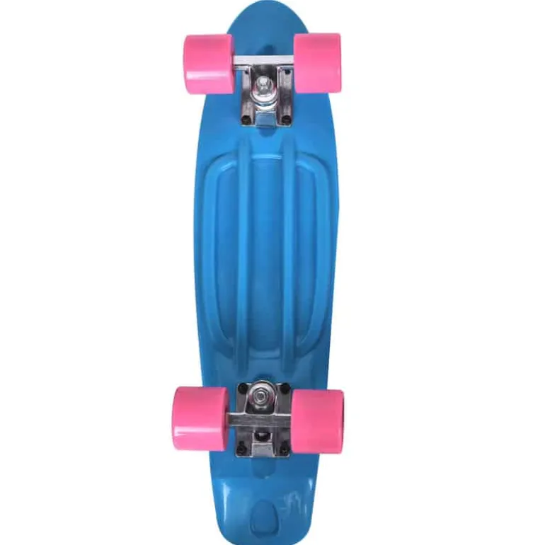 Maple Leaf Old school retro skateboard 55cm sky blue