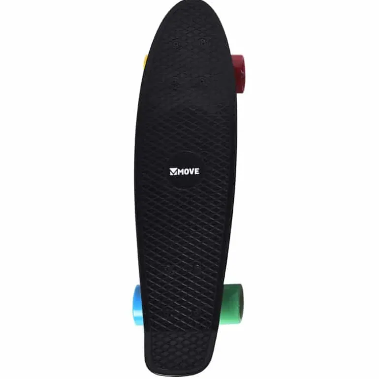 Maple Leaf Old school retro skateboard 55cm zwart