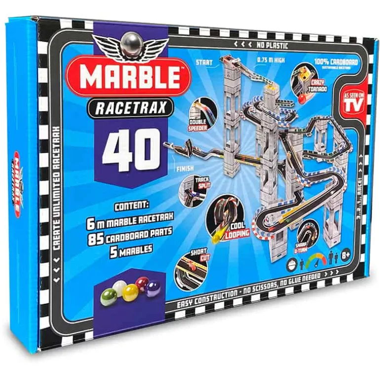 Marble Knikkerbaan RaceTrax (40 stuks)