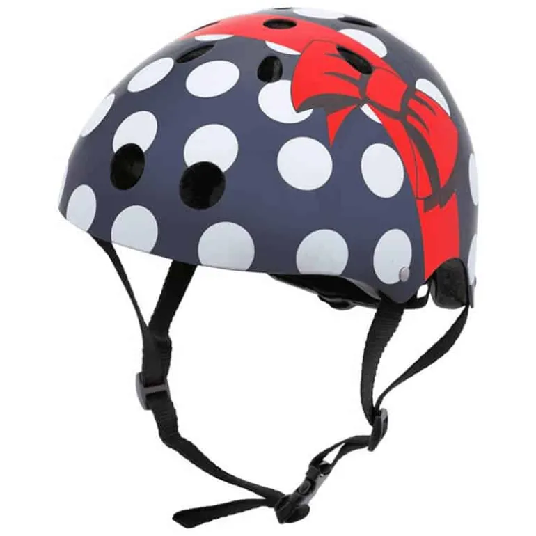 Maxxus Kinderhelm Polka Dot (53-58cm) met LED-licht