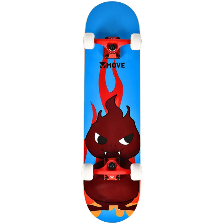 Move Skateboard Fire Blue