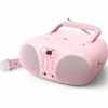 Muse draagbare radio-CD speler – pink