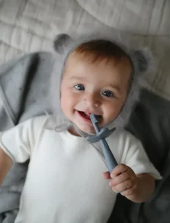 Mushie tandenborstel silicone – groen