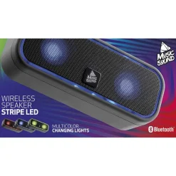 MusicS Speaker wireless led stripe bt zwart