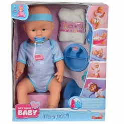 New Born Babypop jongen (43cm)