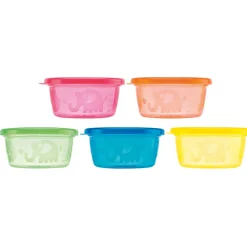 Nuby Picknick kommetjes (6 stuks) met deksel