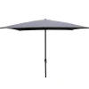 Parasol alu 3x3m grijs/grijs met slinger