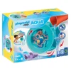 Playmobil 1.2.3 Aqua: Waterwervelrad met babyhaai (70636)