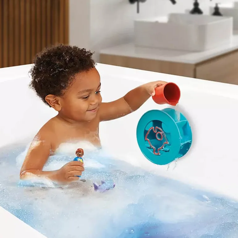 Playmobil 1.2.3 Aqua: Waterwervelrad met babyhaai (70636)