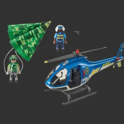 Playmobil City Action: Politiehelicopter – Parachute achtervolging