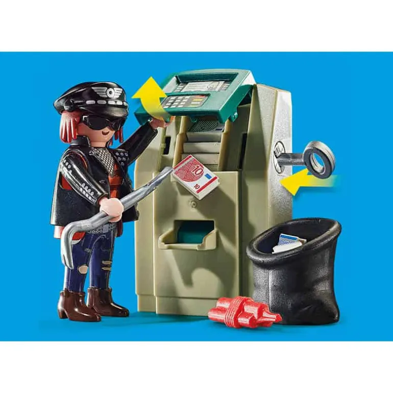 Playmobil City Action: Politiemotor – Achtervolging van de geldrover