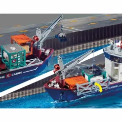 Playmobil Containerschip met douaneboot