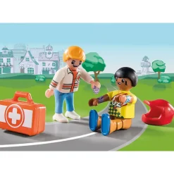 Playmobil® Duck on Call: Ambulance actie. Help de racer! (70919)