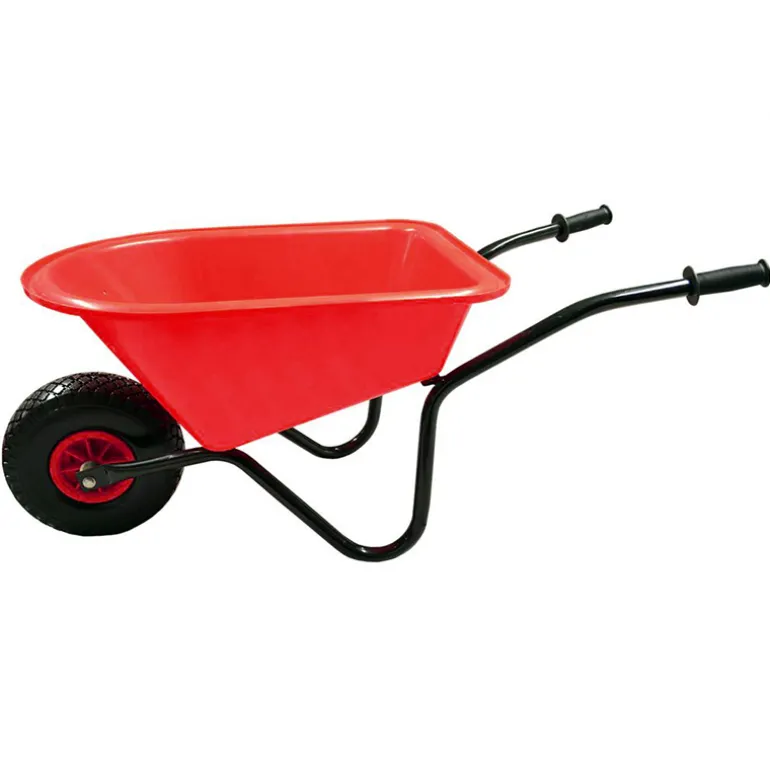 Polet Kinderkruiwagen rood met ijzeren frame en volle banden