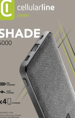 Powerbar shade zwart 5000mAH