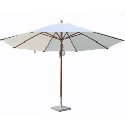 Quax Houtmast parasol (ø4m) met dubbele katrol