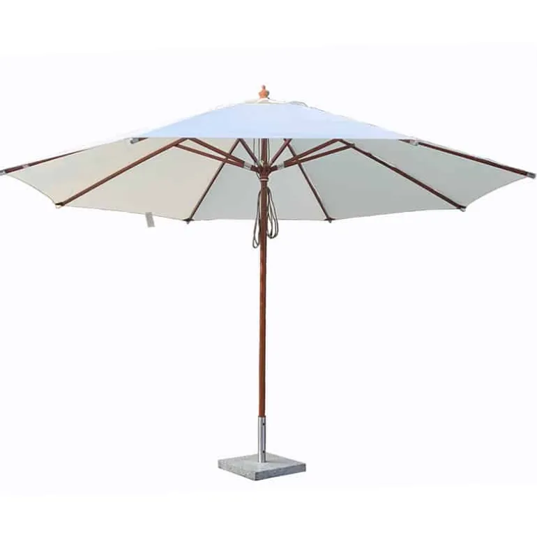 Quax Houtmast parasol (ø4m) met dubbele katrol