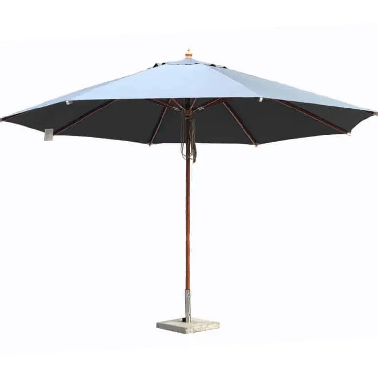 Quax Houtmast parasol (ø4m) met dubbele katrol