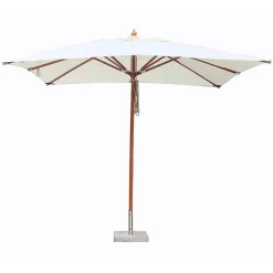Quax Houtmast parasol (2x3m) met dubbele katrol