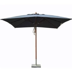 Quax Houtmast parasol (3x3m) met dubbele katrol