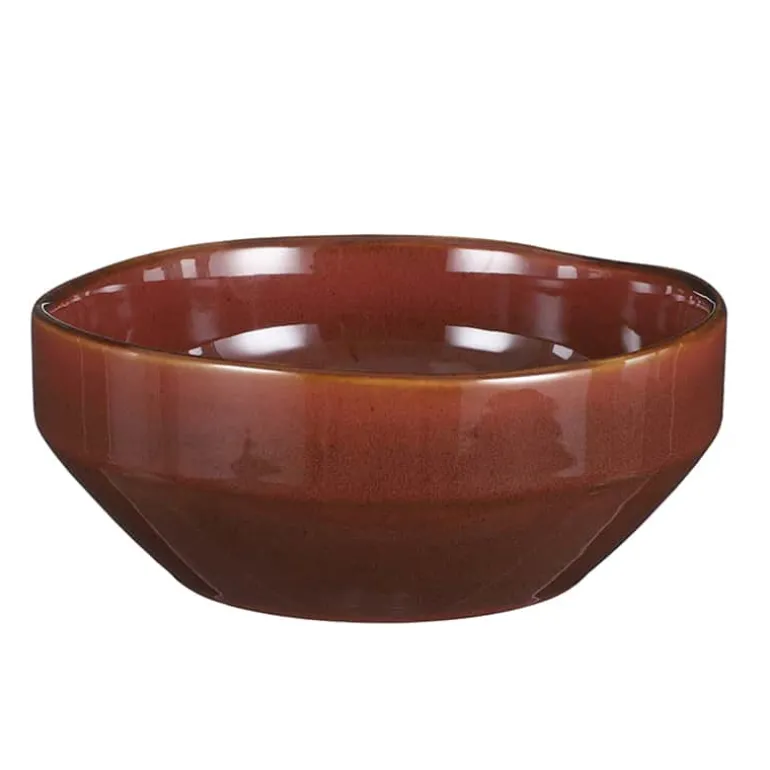 Rhea schaal bruin 9x22cm