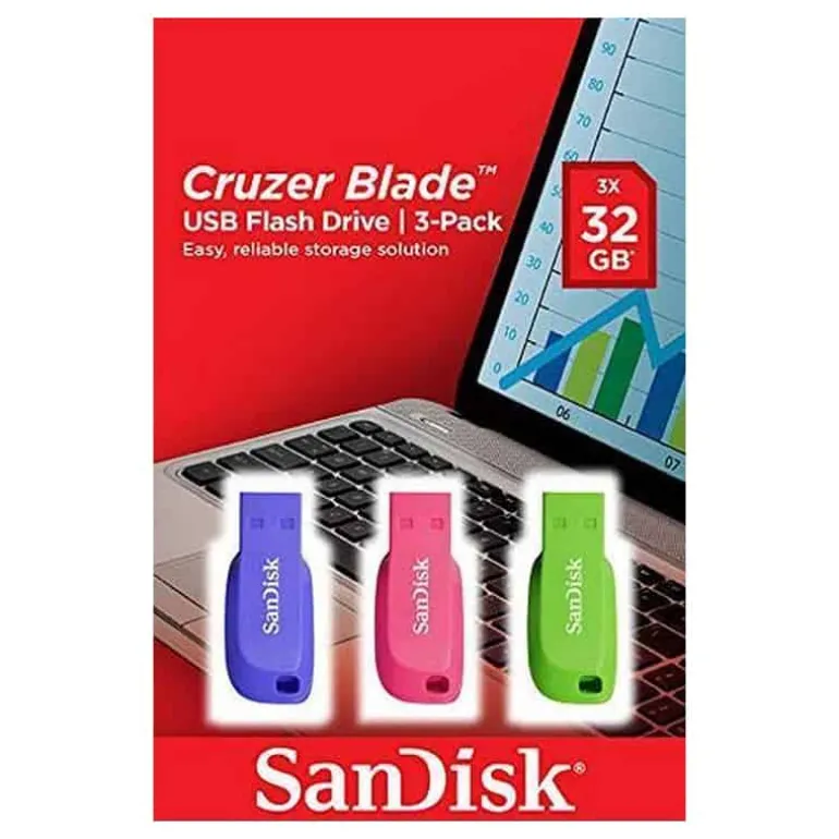 Sandisk USB Cruzer Blade (32Gb) 3-pack