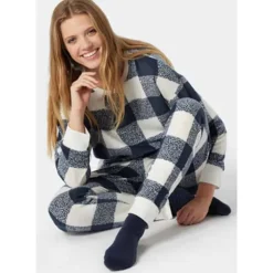 Schiesser Dames pyjama lang – geruit