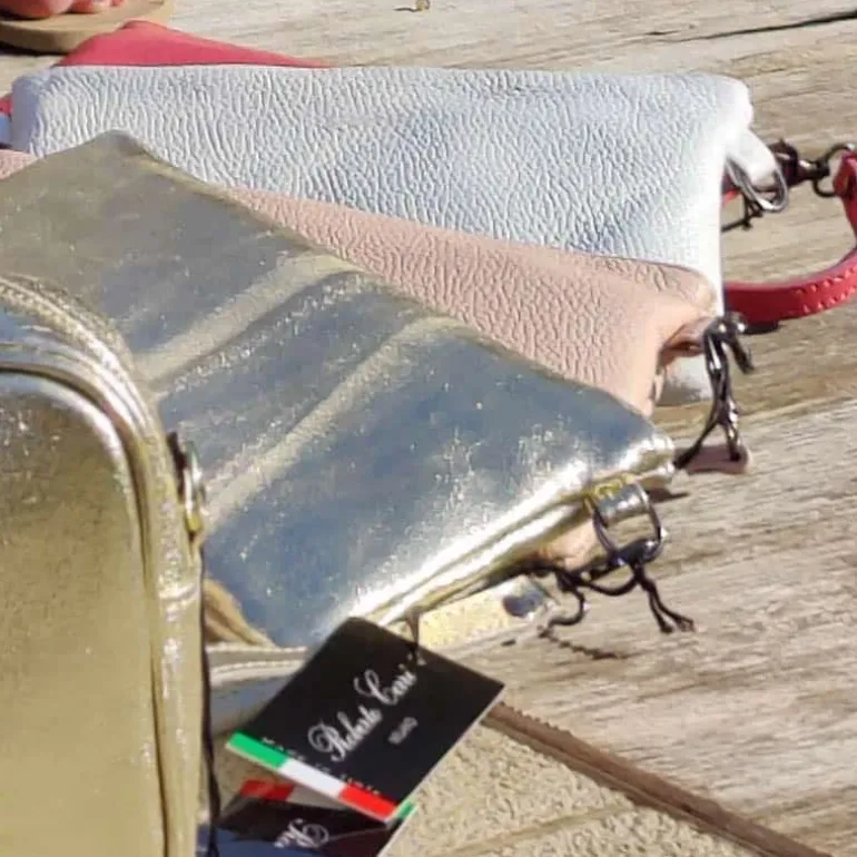 Schoudertas (smal) in leder