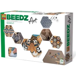 SES Beedz Art Hex Tiles Safari