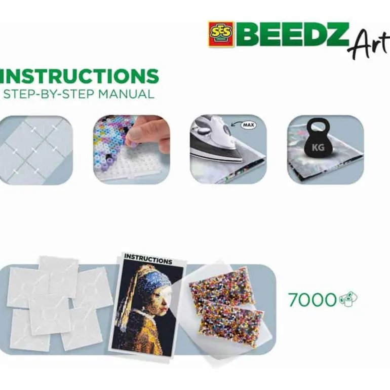 SES Beedz Art Vermeer meisje met de parel