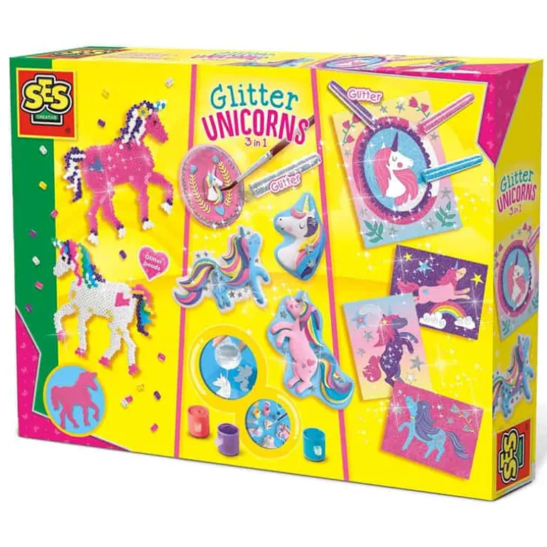 SES Glitter unicorns (3 in 1)