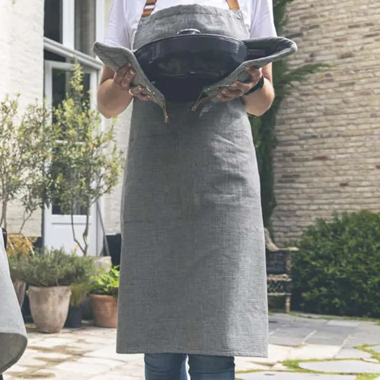 Short Evergrey licht grijs (75x85cm) buckle