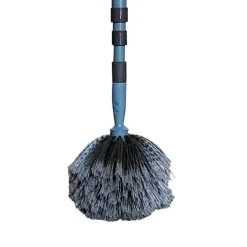 Spinnenweb borstel telescopisch 3m (blauw/grijs)