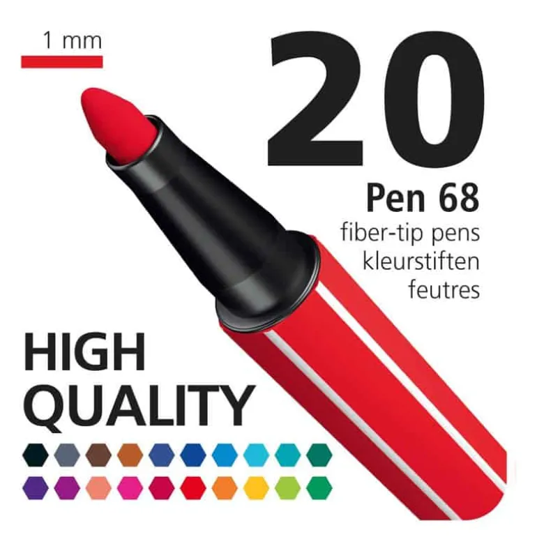 Stabilo Pen 68 Colorparade light (red/blue)