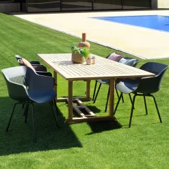 Tafel Midland (100×180/240cm) in teak