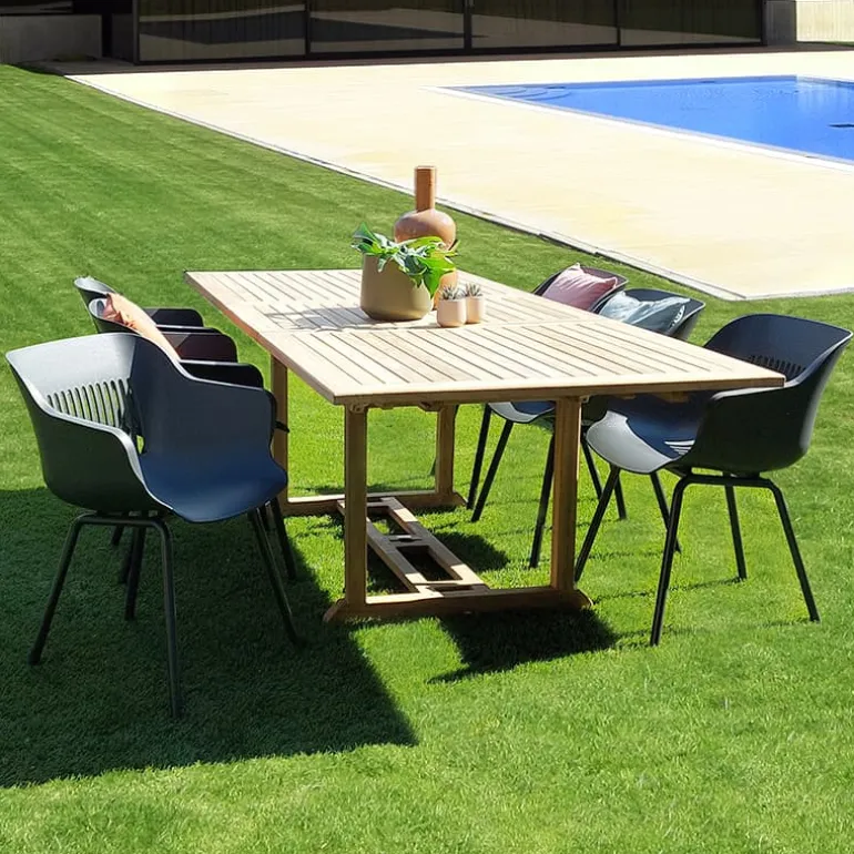 Tafel Midland (100×180/240cm) in teak