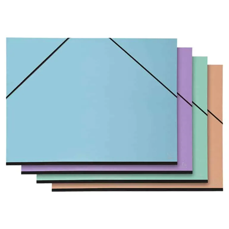 Tekenmap karton met elastiek (52x72cm) pastel